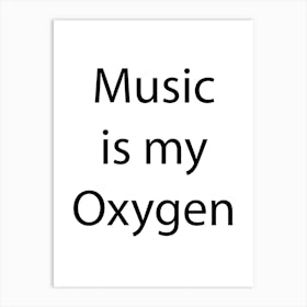 Music Quote 3 Art Print