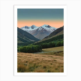 Scotland At Sunset Art Print