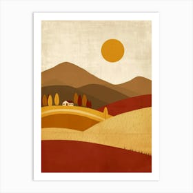 Autumn Landscape 17 Art Print