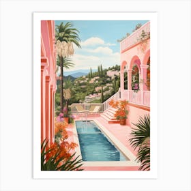 Pink Pool 1 Art Print