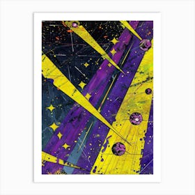 Space Splatters Art Print