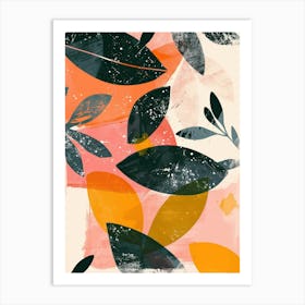 Abstract Leaves 1 Art Print