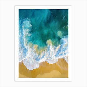 Aerial View Of A Beach 106 Art Print