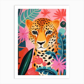 Leopard In The Jungle 12 Art Print