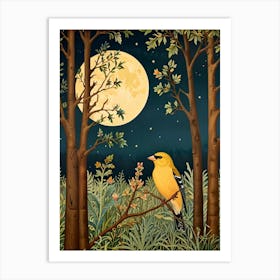 William Morris Goldfinch At Night Art Print