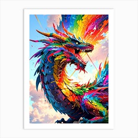 Rainbow Dragon Art Print