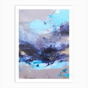  Blue Ocean Abstract Painting 1 Art Print