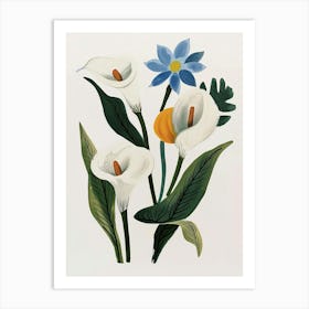 Painted Florals Calla Lily 2 Art Print