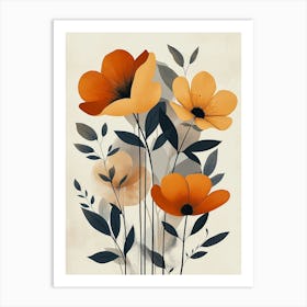 Orange Poppies 2 Art Print