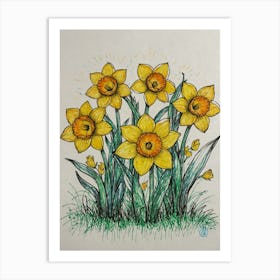 Daffodils 7 Art Print