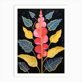 Snapdragon 3 Hilma Af Klint Inspired Flower Illustration Art Print