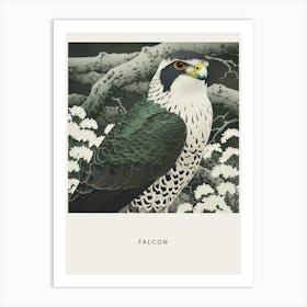 Ohara Koson Inspired Bird Painting Falcon 7 Poster Art Print