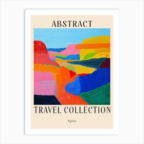 Abstract Travel Collection Poster Nigeria 1 Art Print