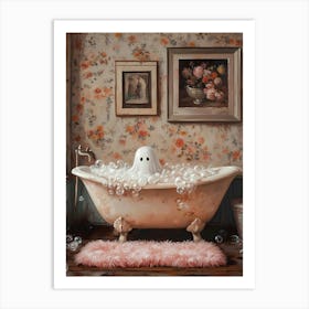 Ghost In The Bath 3 Art Print