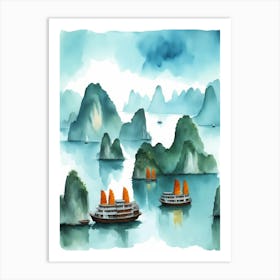 Ha Long Bay Vietnam Art Print
