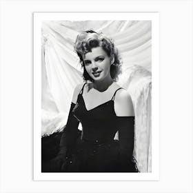 Actress Judy Garland Portrait Art Print