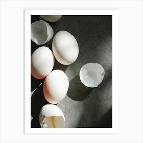 White Eggs 3 Art Print