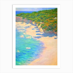 Cala Salada Ibiza Spain Monet Style Art Print