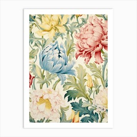 Wallpaper Floral Pattern 1 Art Print