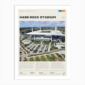 Miami Dolphins - Hard Rock Stadium 1 Art Print