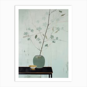 Branch In Vase Art Print