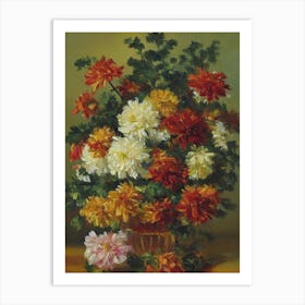 Chrysanthemums Painting 2 Flower Art Print