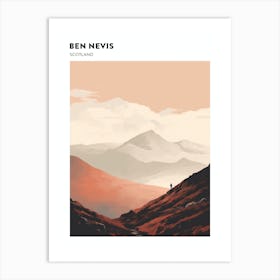 Ben Nevis Scotland 8 Hiking Trail Landscape Poster Art Print