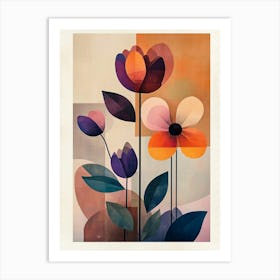 Abstract Flowers 8 Art Print