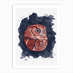 Eagle Owl Portrait Art Print