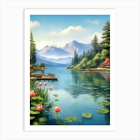 Lake Lily Art Print