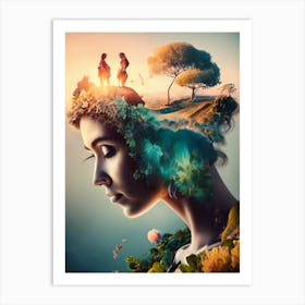 Woman'S Head 1 Art Print