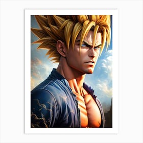 Dragon Ball Z Wallpaper 8 Art Print