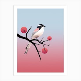 Minimalist Mockingbird 3 Illustration Art Print
