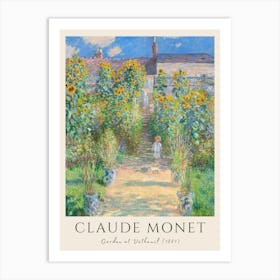 Claude Monet Garden Of Wheat 1 Art Print