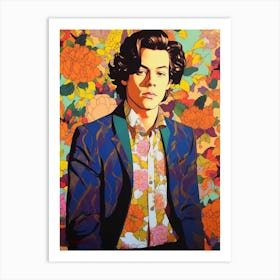 Harry Styles Kitsch Portrait 18 Art Print