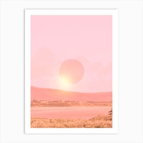 Pink Sunset Vibes Art Print