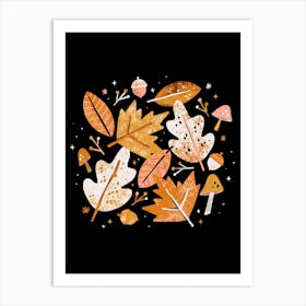 Crunchy Leaves    Art Print