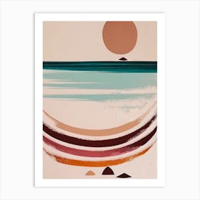 - Abstract Minimal Boho Beach 11 Art Print