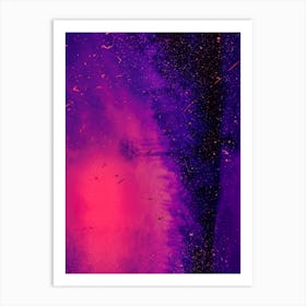 Purple And Pink Galaxy Art Print