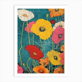 Great Japan Hokusai Japanese Floral 13 Art Print