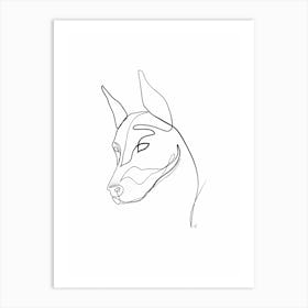 Doberman Art Print