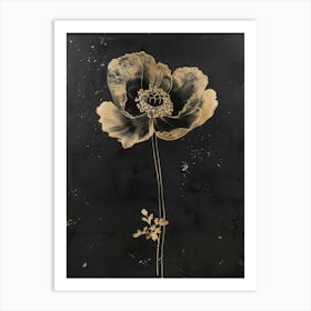 Gold Poppy Art Print