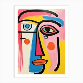 Face Of A Man Art Print