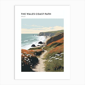 The Wales Coast Path Wales 2 Hiking Trail Landscape Poster Art Print