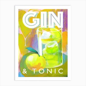 Gin Tonic Aperitivo Cocktail Drink Art Print