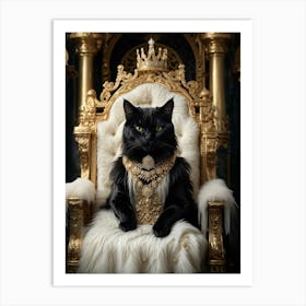 King Cat Art Print