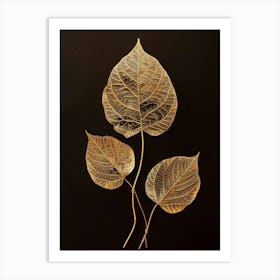 Gold Leaf 17 Art Print