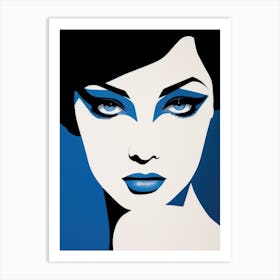 Blue And White 2 Art Print