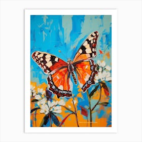 Pop Art Dingy Skipper Butterfly  2 Art Print