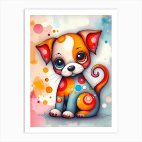 The Kaleidoscope Pup Art Print